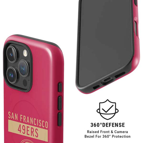 NFL San Francisco 49ers Red Performance Series iPhone 16 Pro Magsafe Impact Case